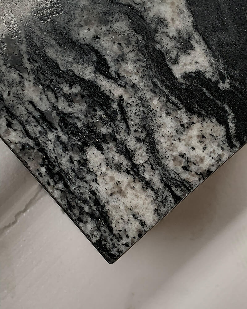 Black Marble Plinth Square Side Table 3