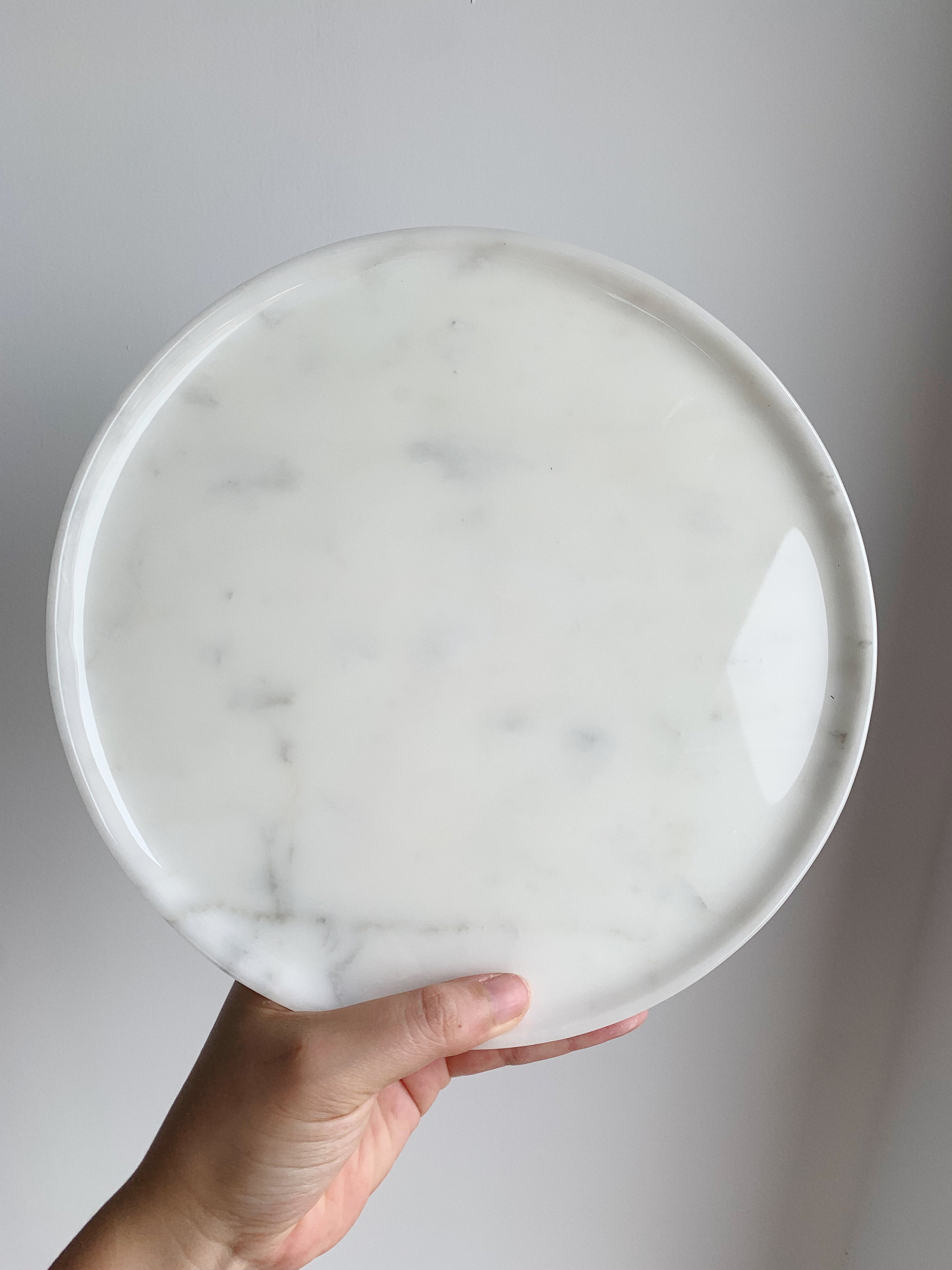 Bianco Statuario Venato Polish Round Tray 3