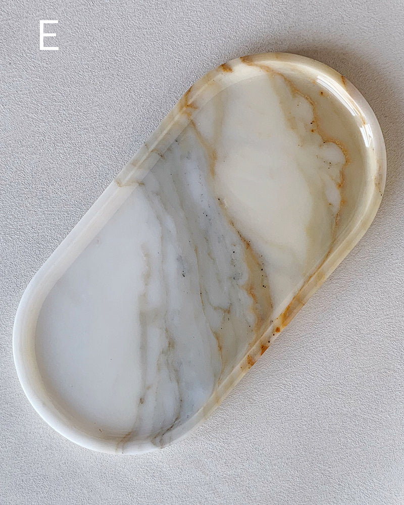 Bianco Statuario Venato Square Round Tray 5