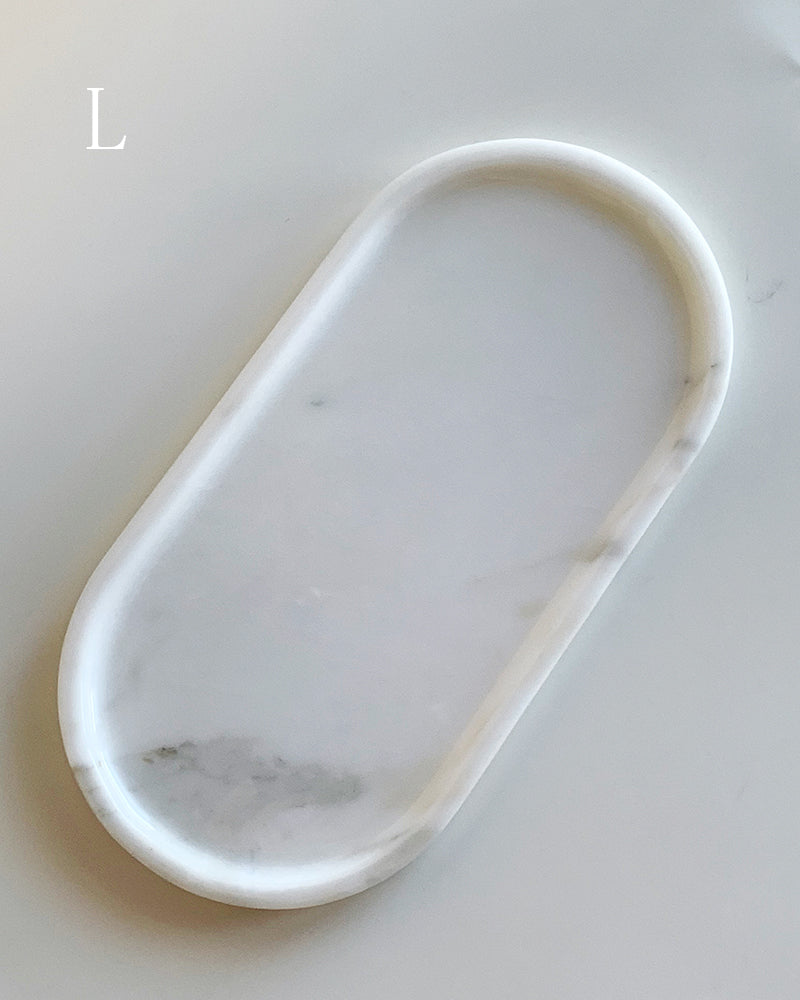 Bianco Statuario Venato Square Round Tray 10