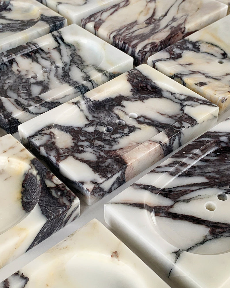 Calacatta Viola Marble Soap Holder 2