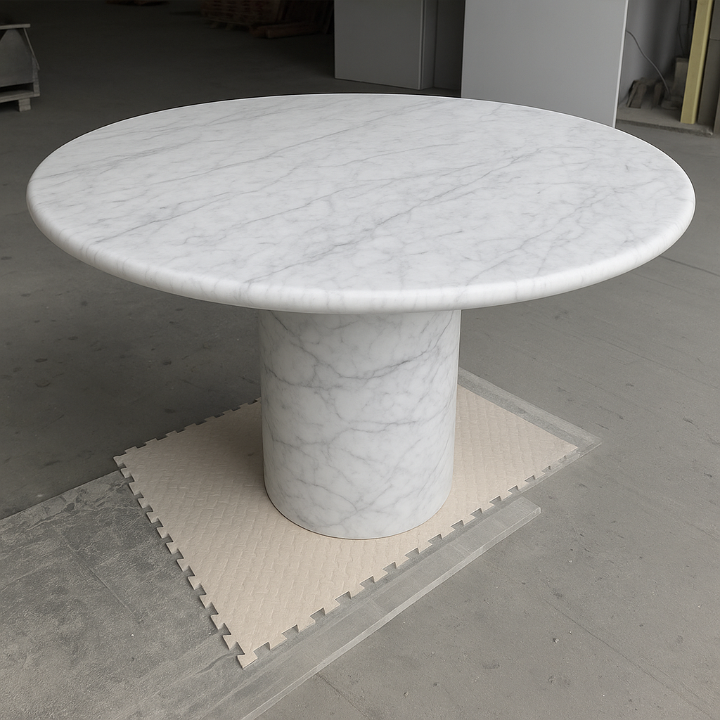 Court Dining Table Carrara Marble 2