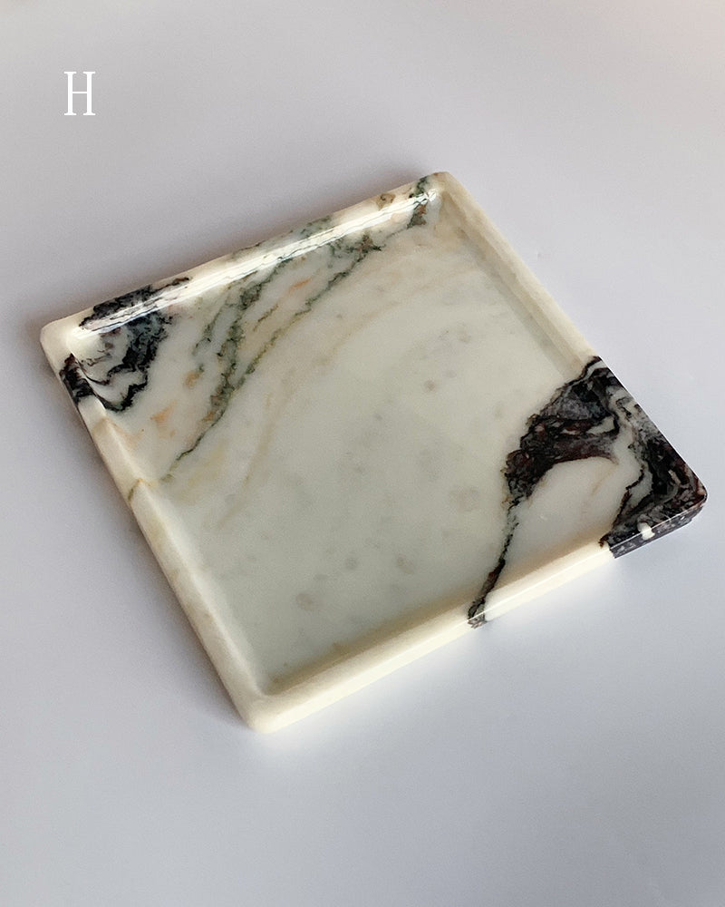 Calacatta Viola Polished Square Tray 2