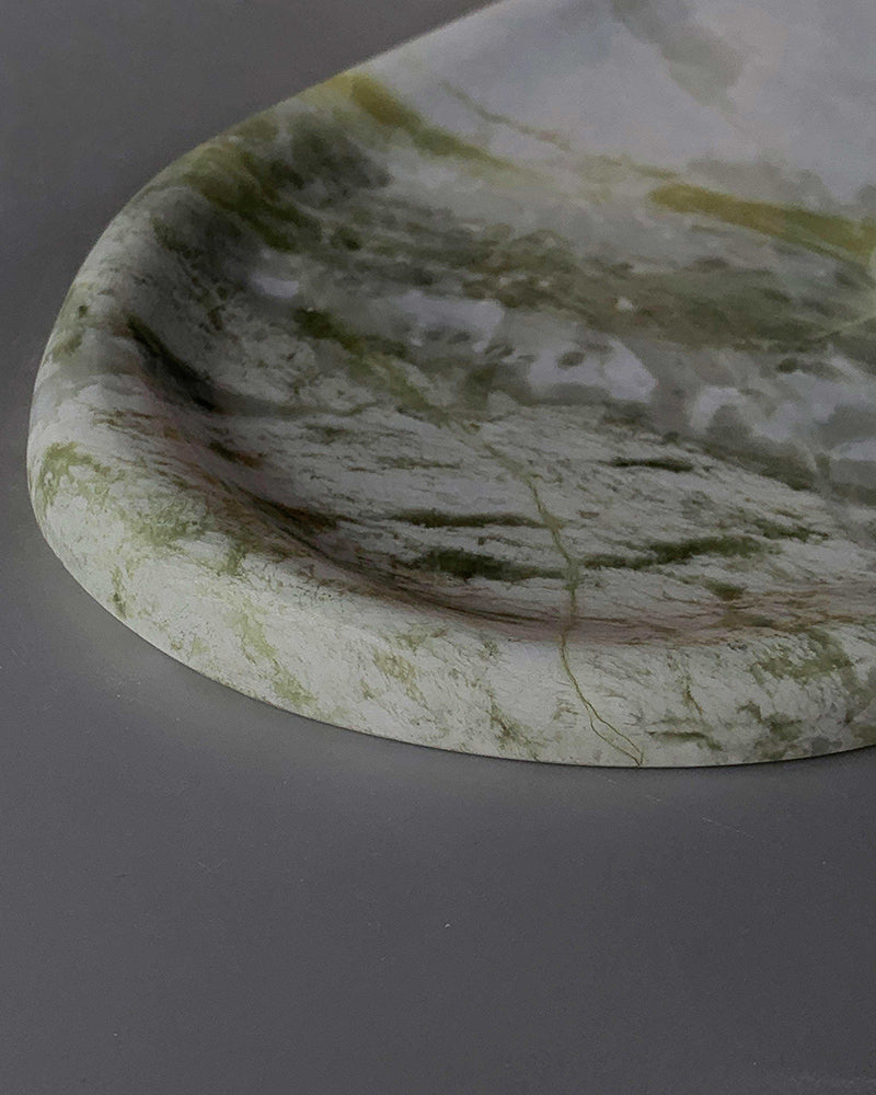 Green Forest Marble Irregular Tray 3