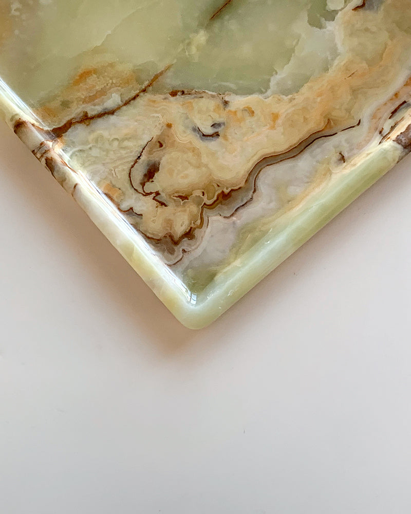 Natural Green Onyx Marble Square Tray 4