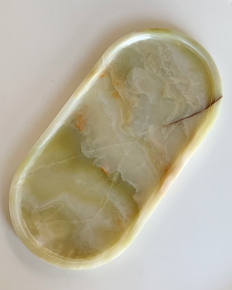 Natural Green Onyx Marble Tray 2