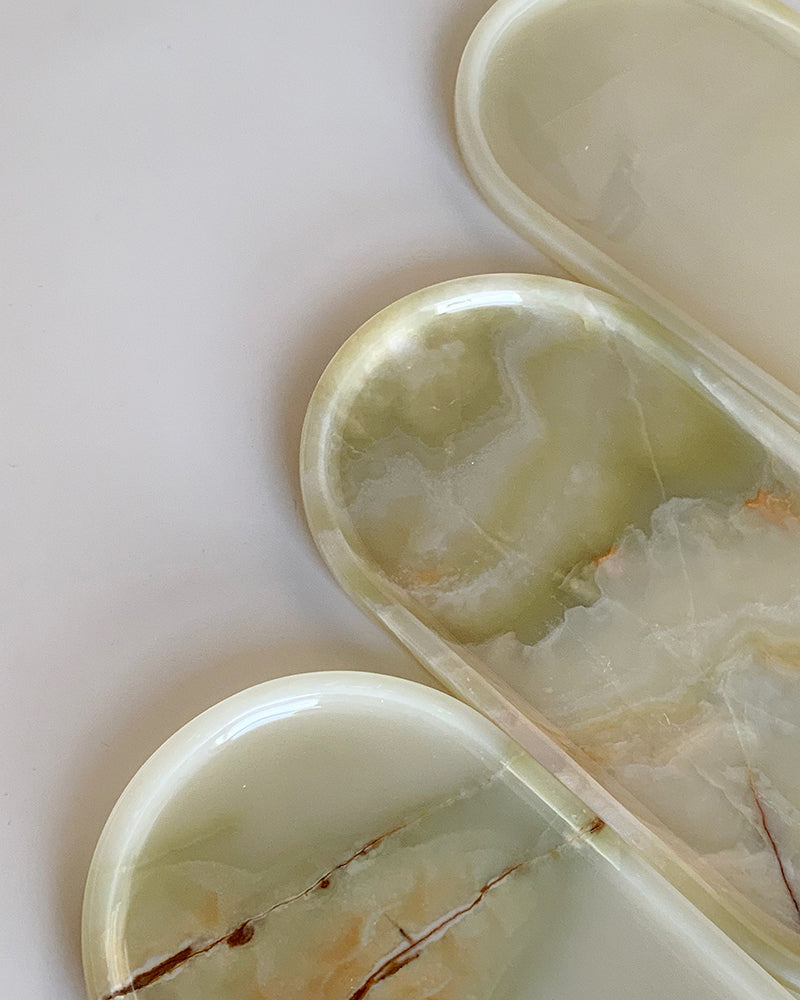 Natural Green Onyx Marble Tray 5