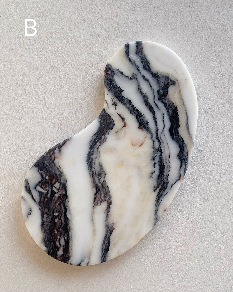 Natural Marble Matte Cashew Tray 2