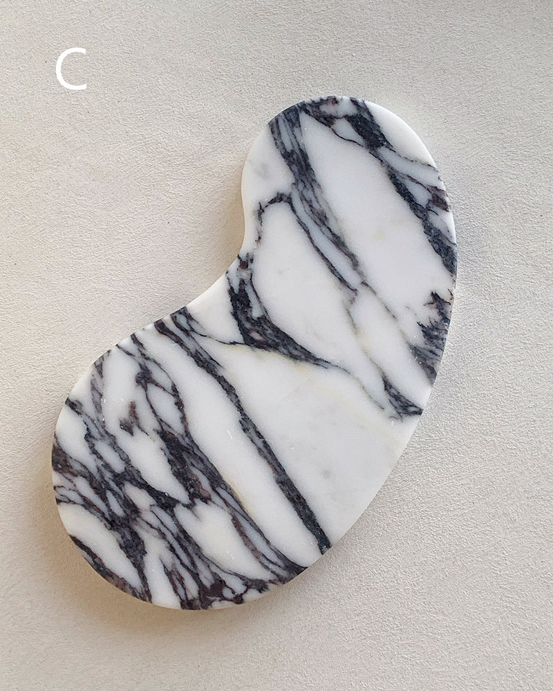 Natural Marble Matte Cashew Tray 3