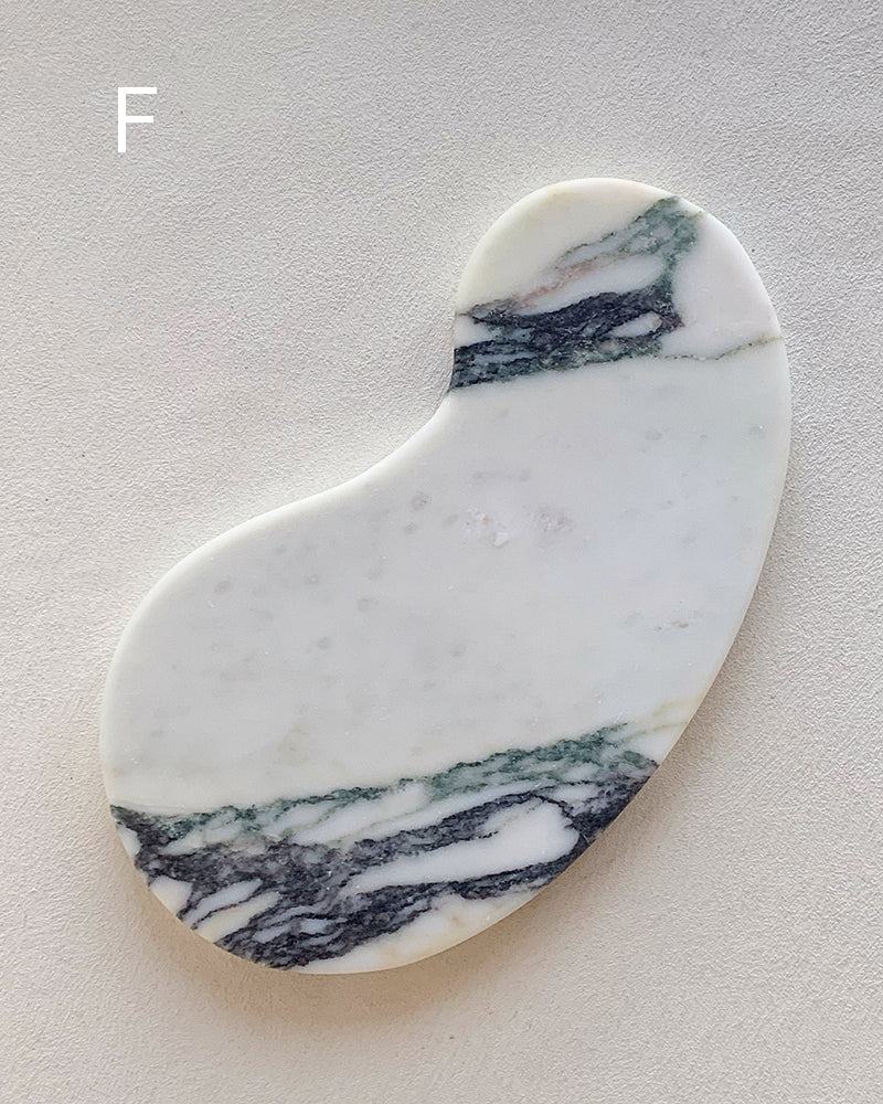 Natural Marble Matte Cashew Tray 6