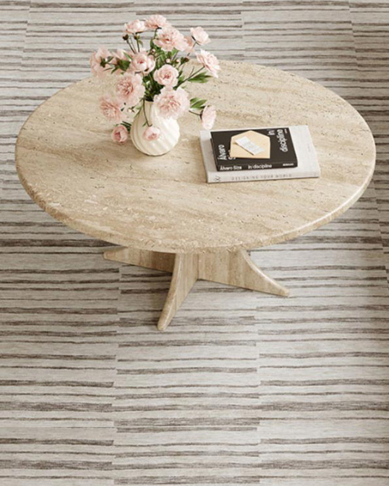 Beige Travertine Octopus Base Coffee Table 2