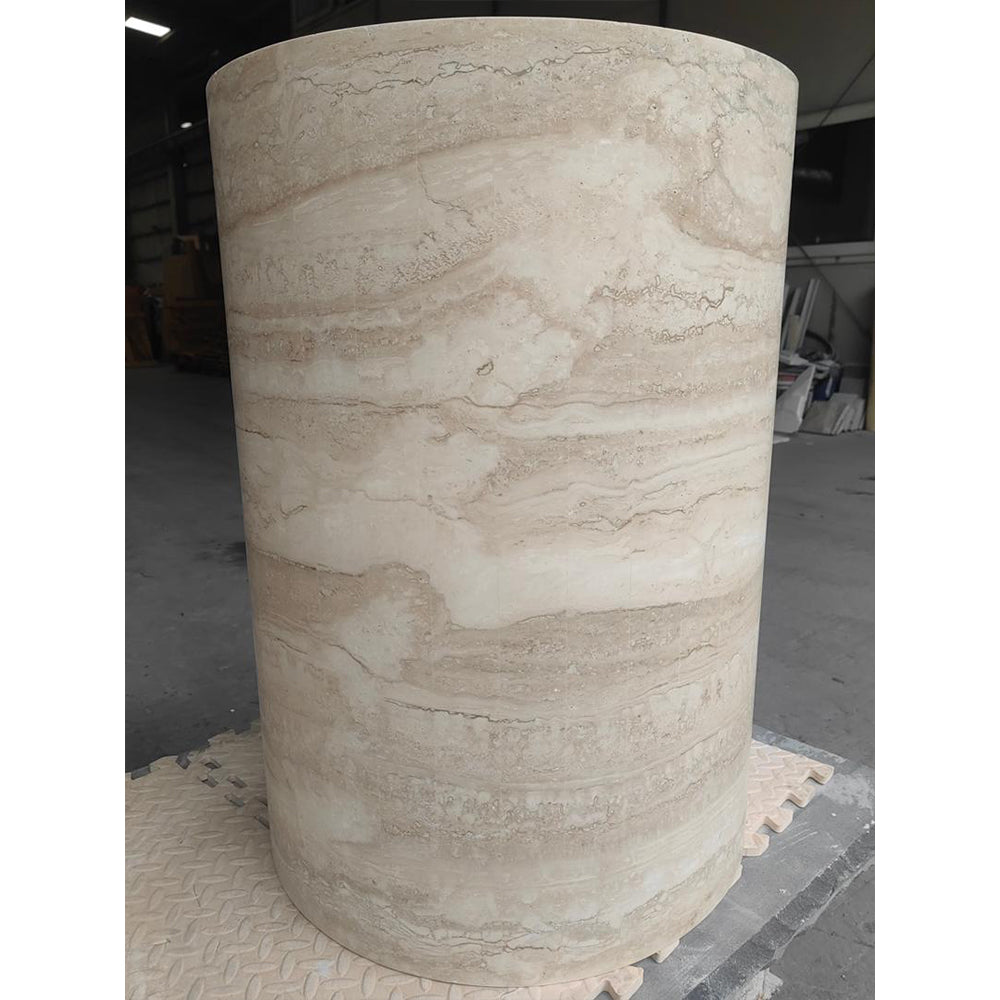Court Dining Table Italian Super White Travertine 3
