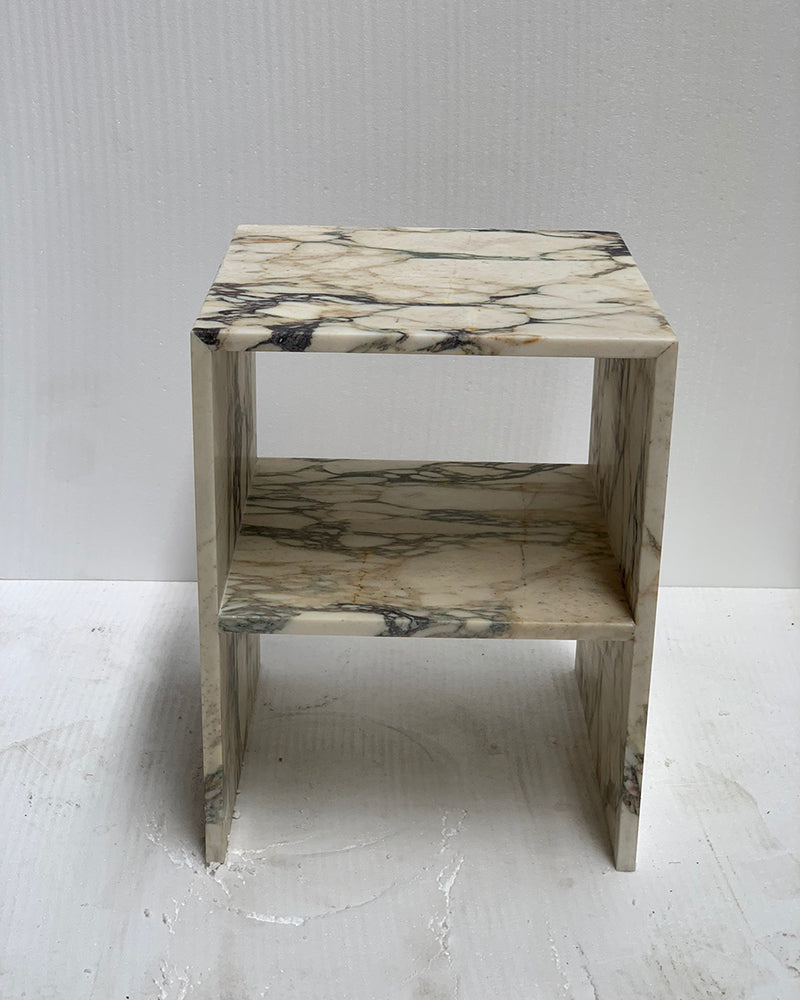 Calacatta Viola Marble Side Table 7