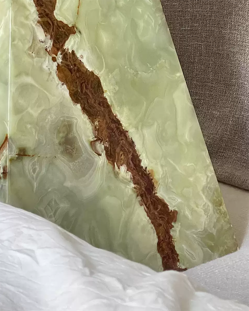 Green Onyx Geometric Side Table 5