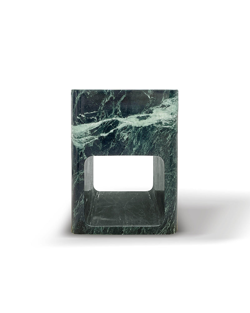 India Green Marble Storage Side Table 2