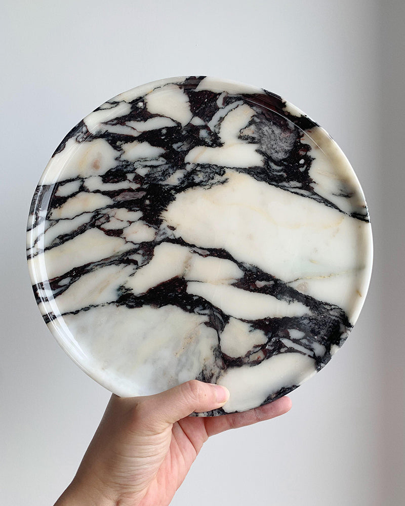 Natural Marble Polished Round Tray 3