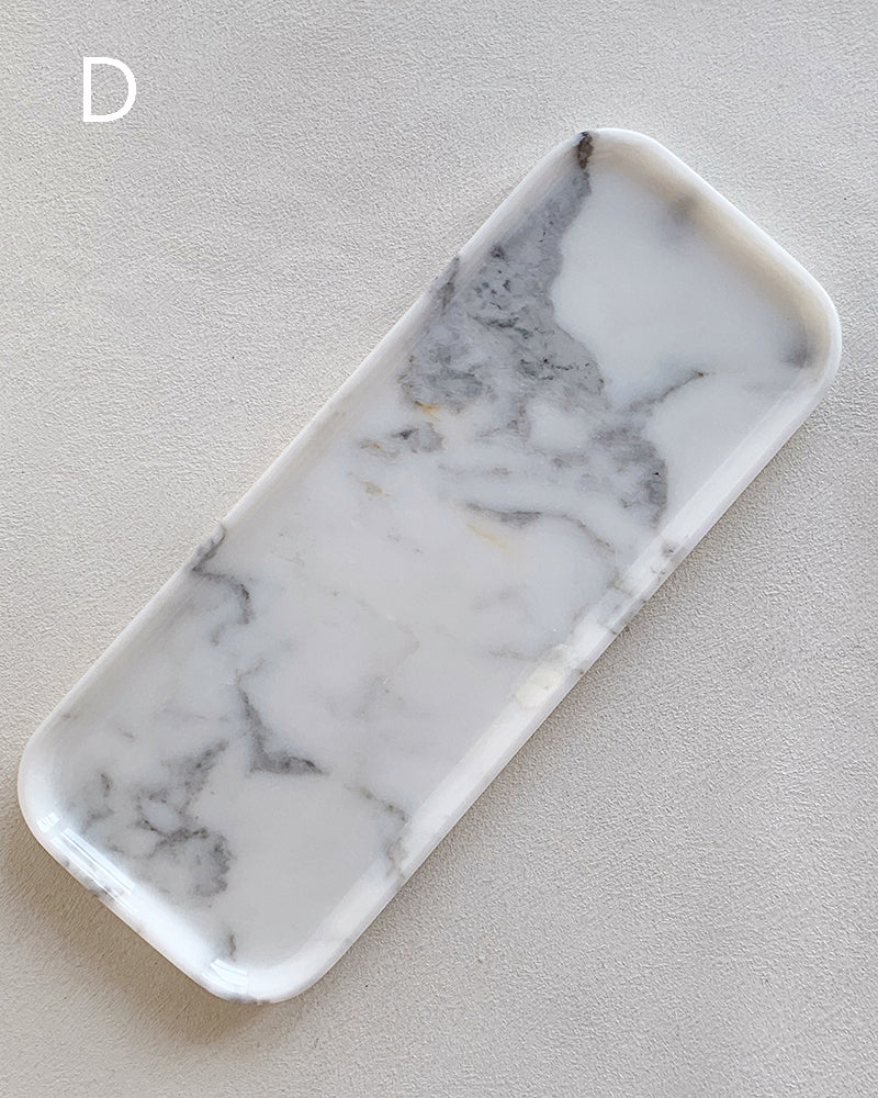 Natural Marble Rectangle Tray 4