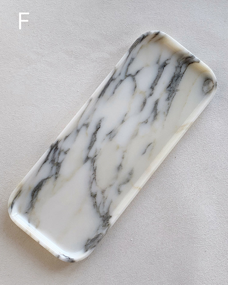 Natural Marble Rectangle Tray 6
