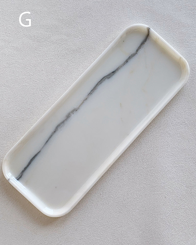 Natural Marble Rectangle Tray 7