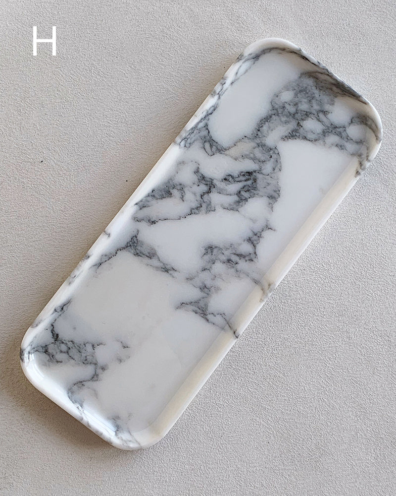 Natural Marble Rectangle Tray 8