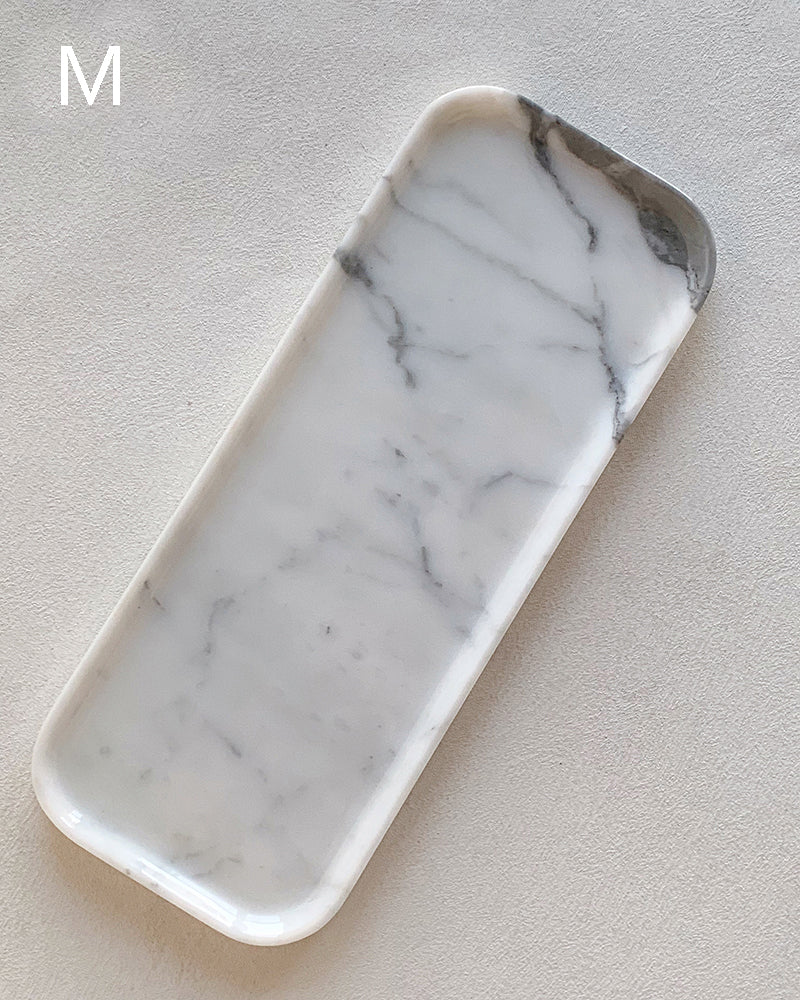 Natural Marble Rectangle Tray 12