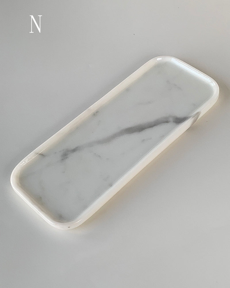 Natural Marble Rectangle Tray 14