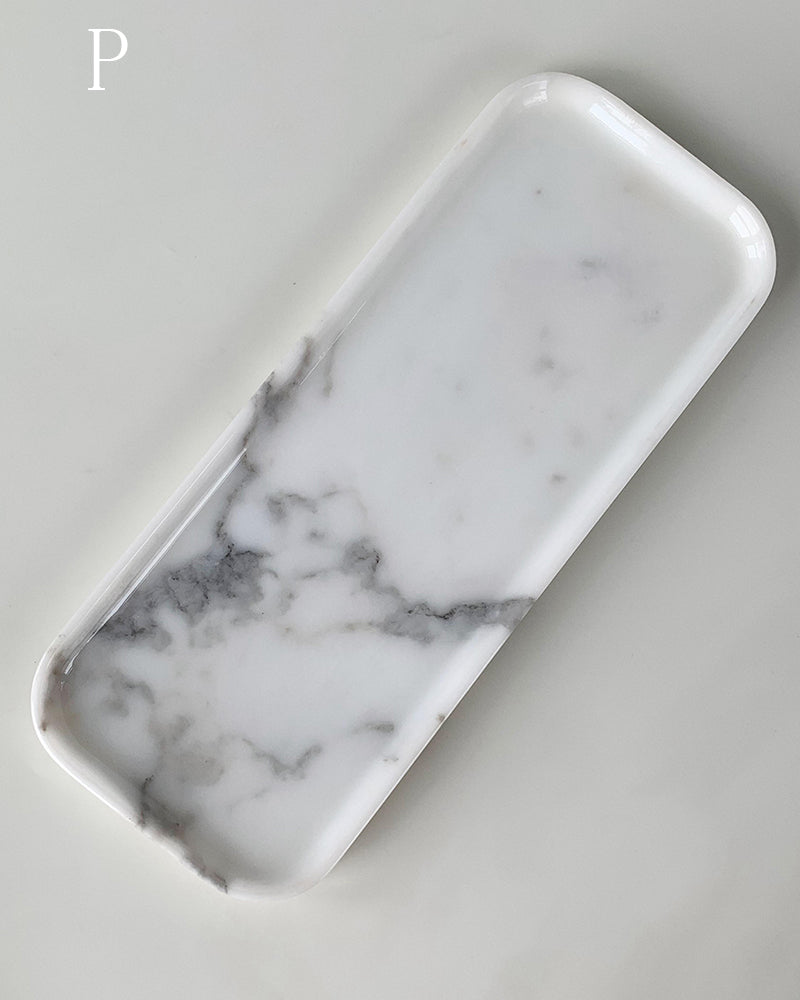 Natural Marble Rectangle Tray 16