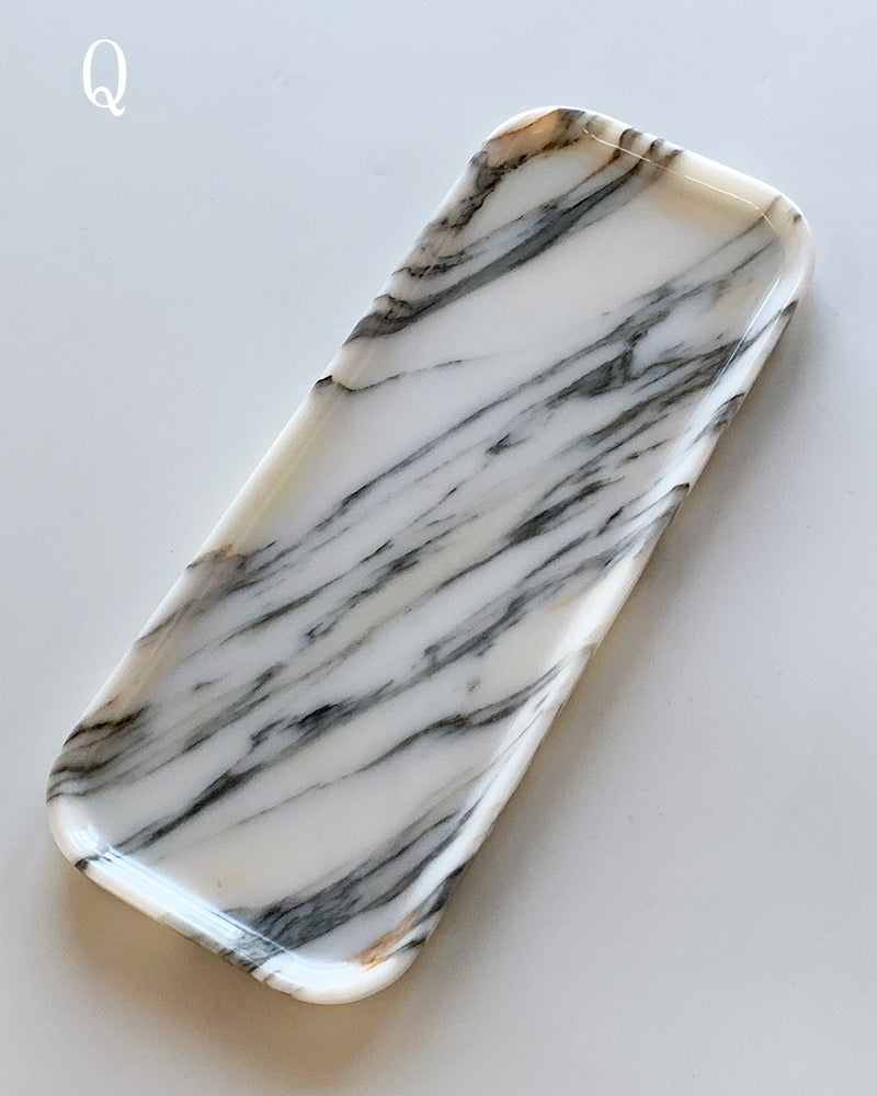 Natural Marble Rectangle Tray 17