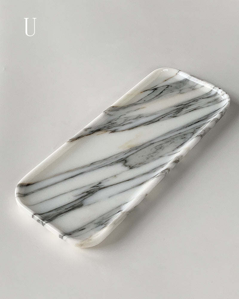 Natural Marble Rectangle Tray 21