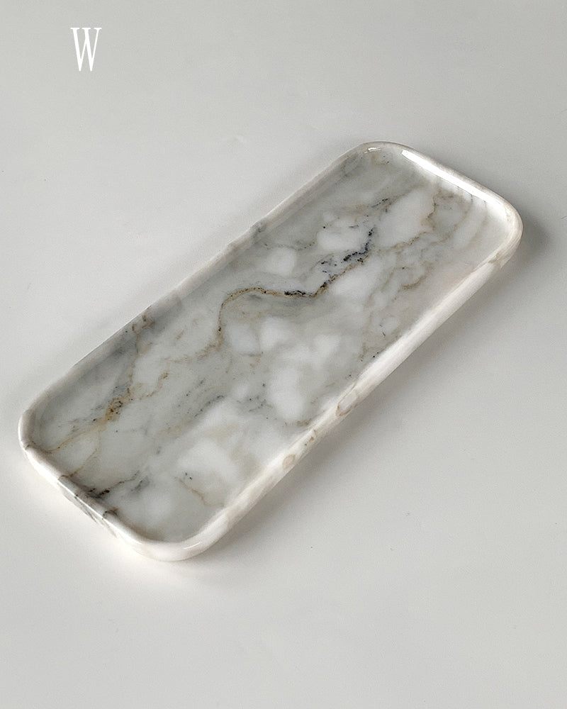 Natural Marble Rectangle Tray 23