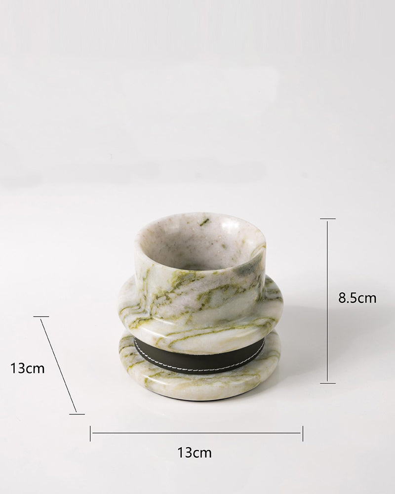 Natural Marble Spiral Candle Holder 4