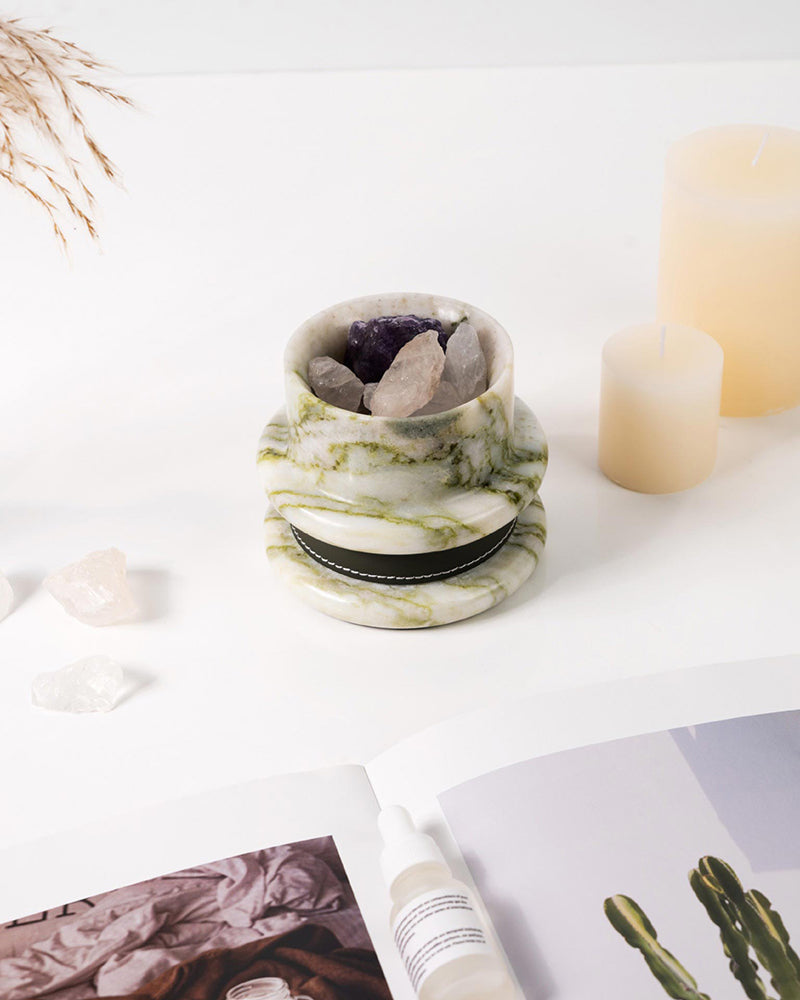 Natural Marble Spiral Candle Holder 7