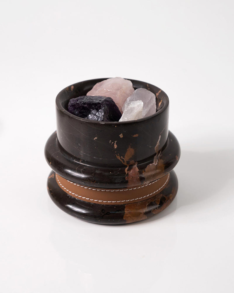 Natural Marble Spiral Candle Holder 9