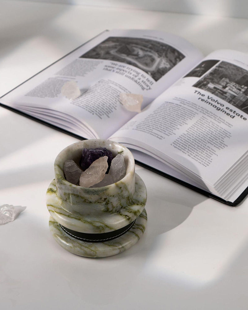 Natural Marble Spiral Candle Holder 10