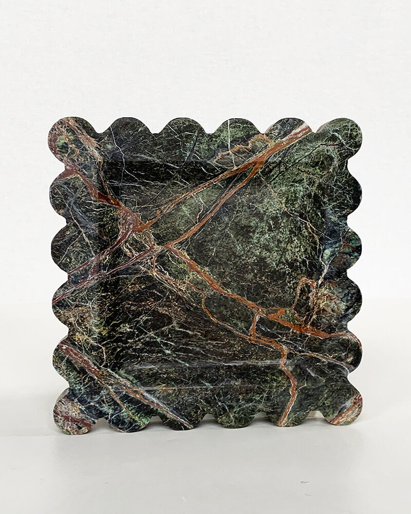 Rainforest Green Marble Wave Tray 4