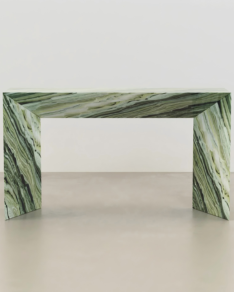 Natural Green Forest Marble Simaple Console Table 2