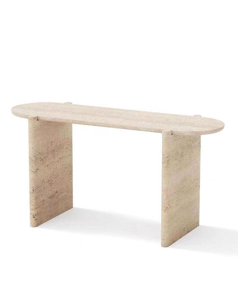 Natural Travertine Unique Console Table 2