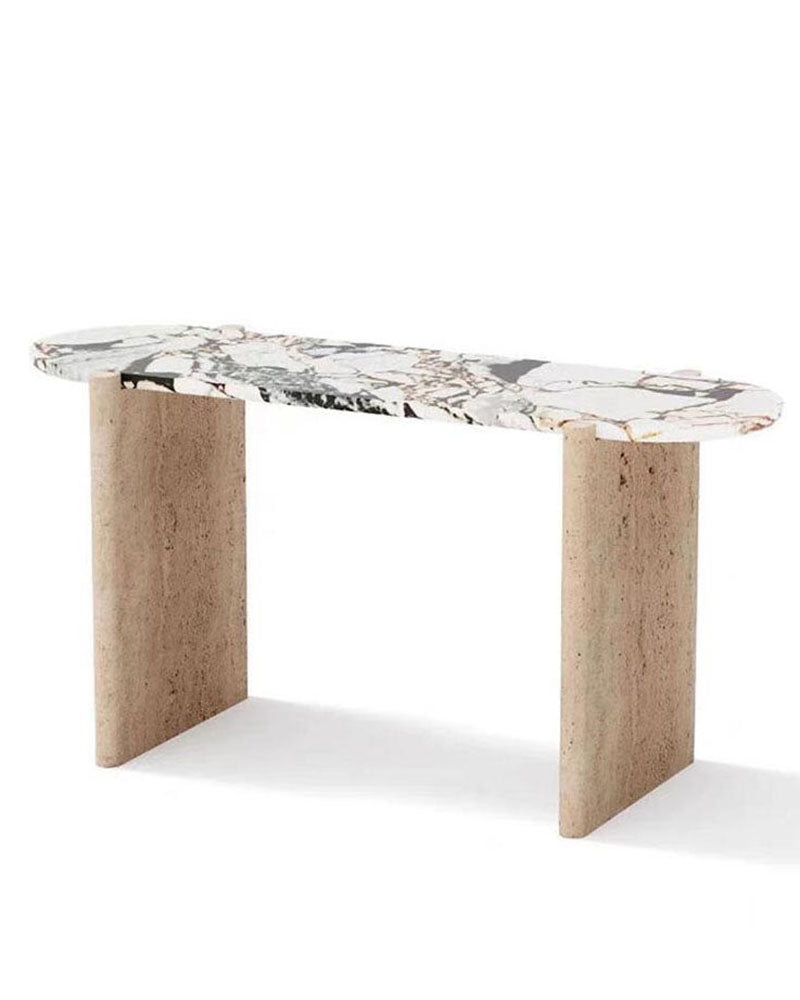 Natural Travertine Unique Console Table 3
