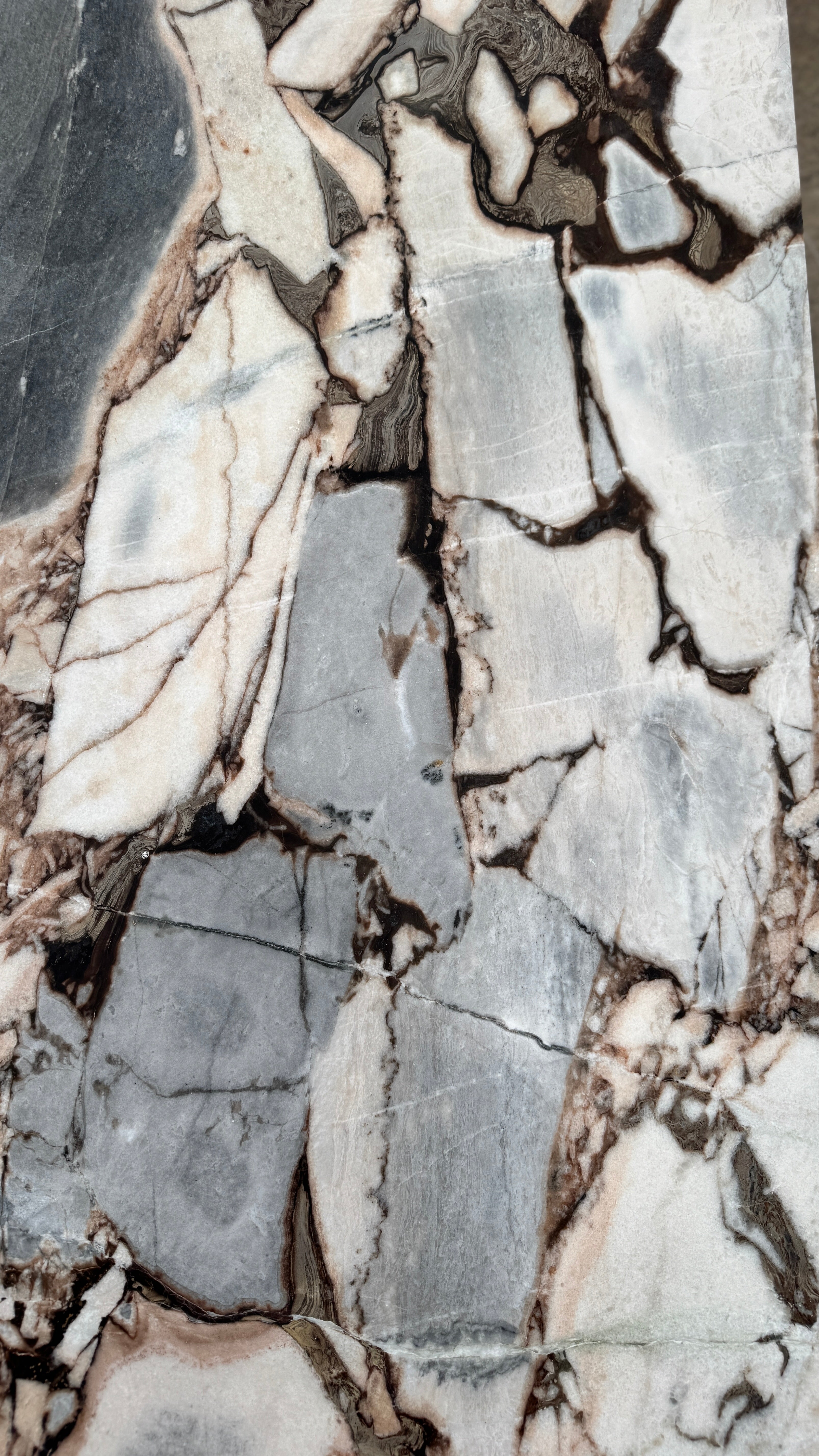 Block Coffee Table Milky Bleu Marble 3