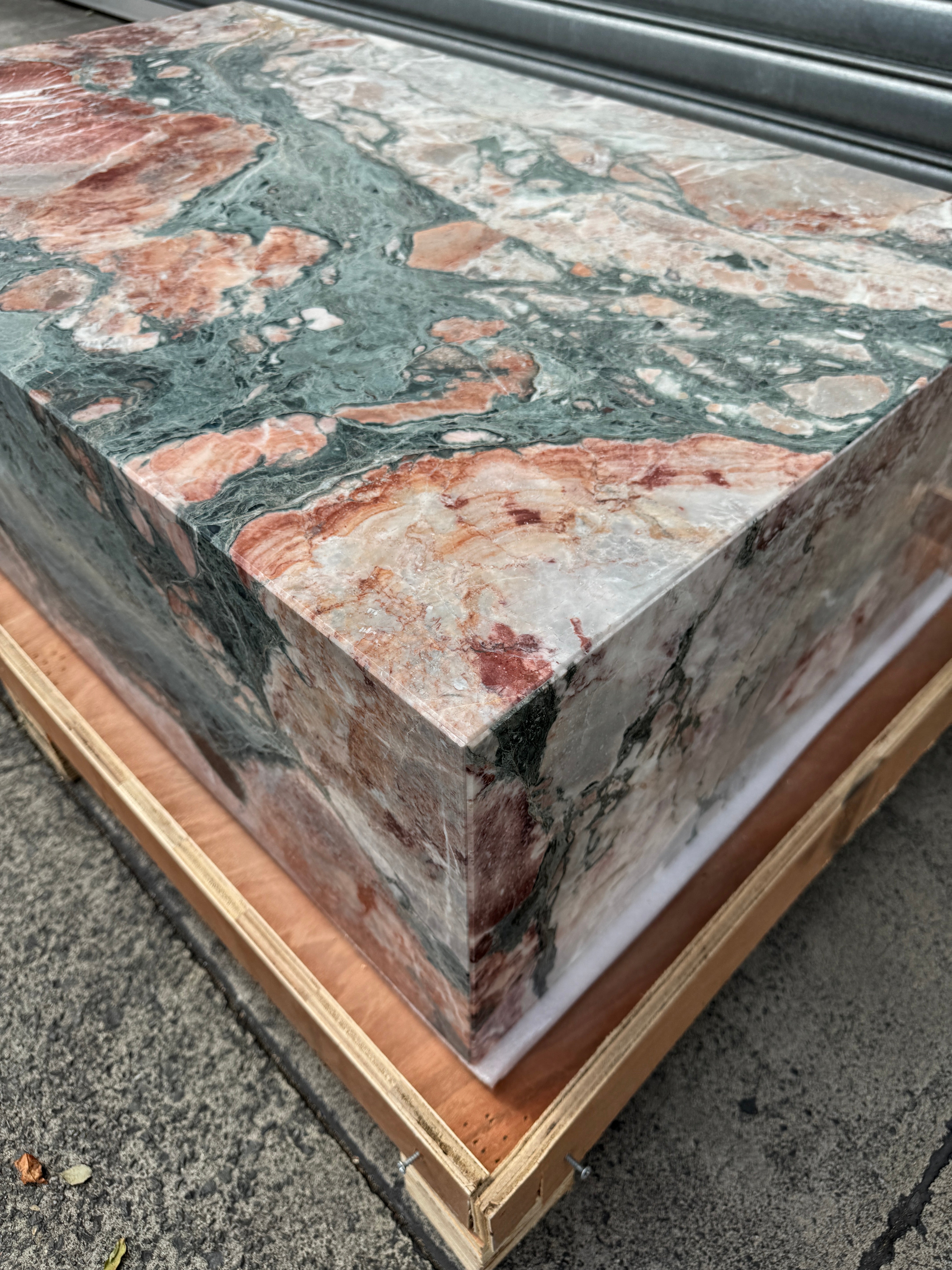 Block Coffee Table Seasonal Pink Marble Small 4