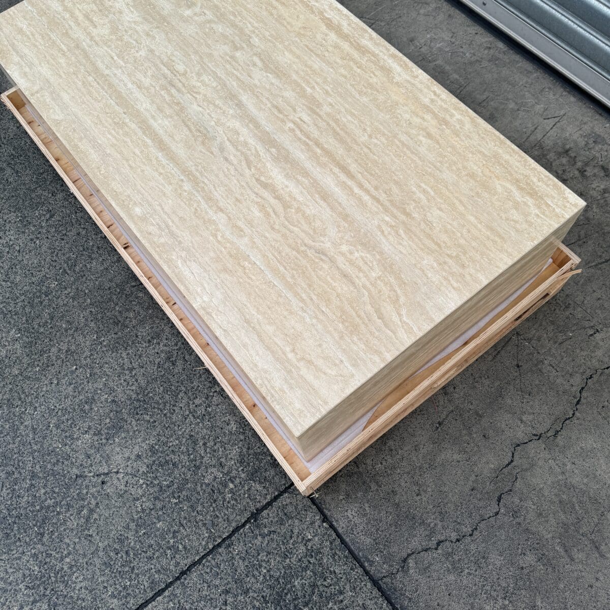 Block Coffee Table Vein Cut Travertine Large 4