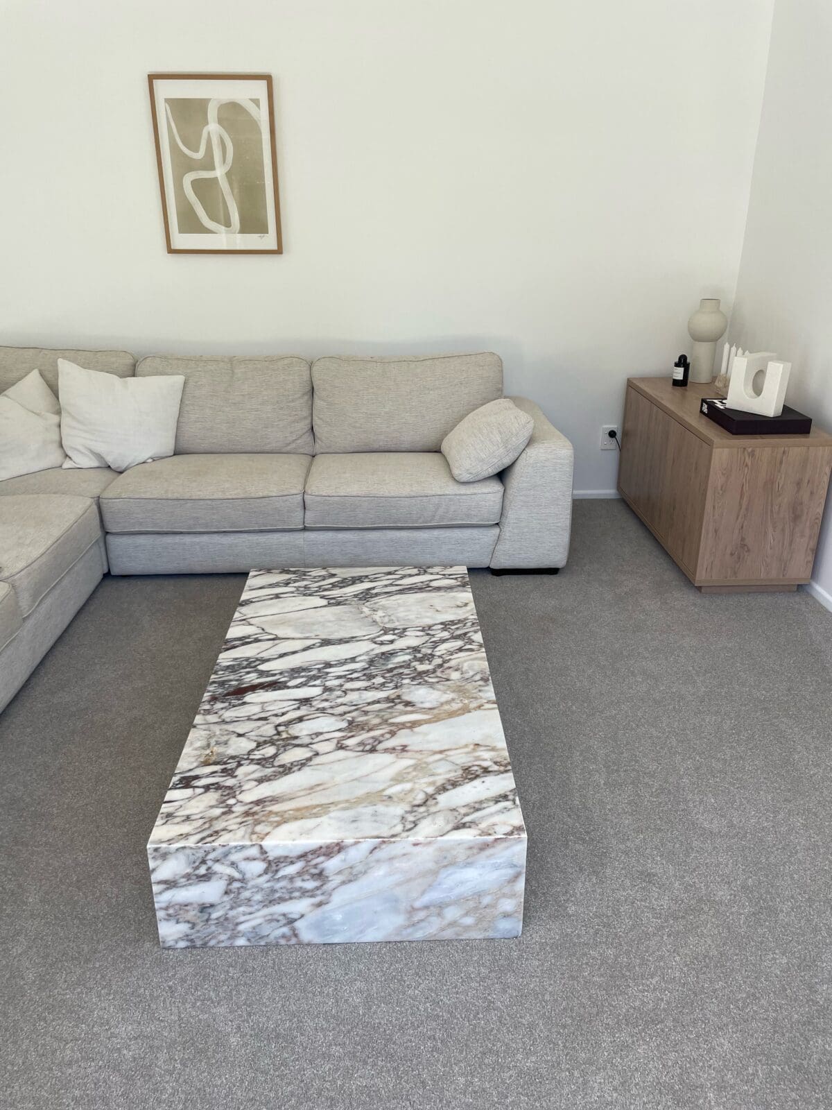 Block Coffee Table Viola Calacatta Marble 5