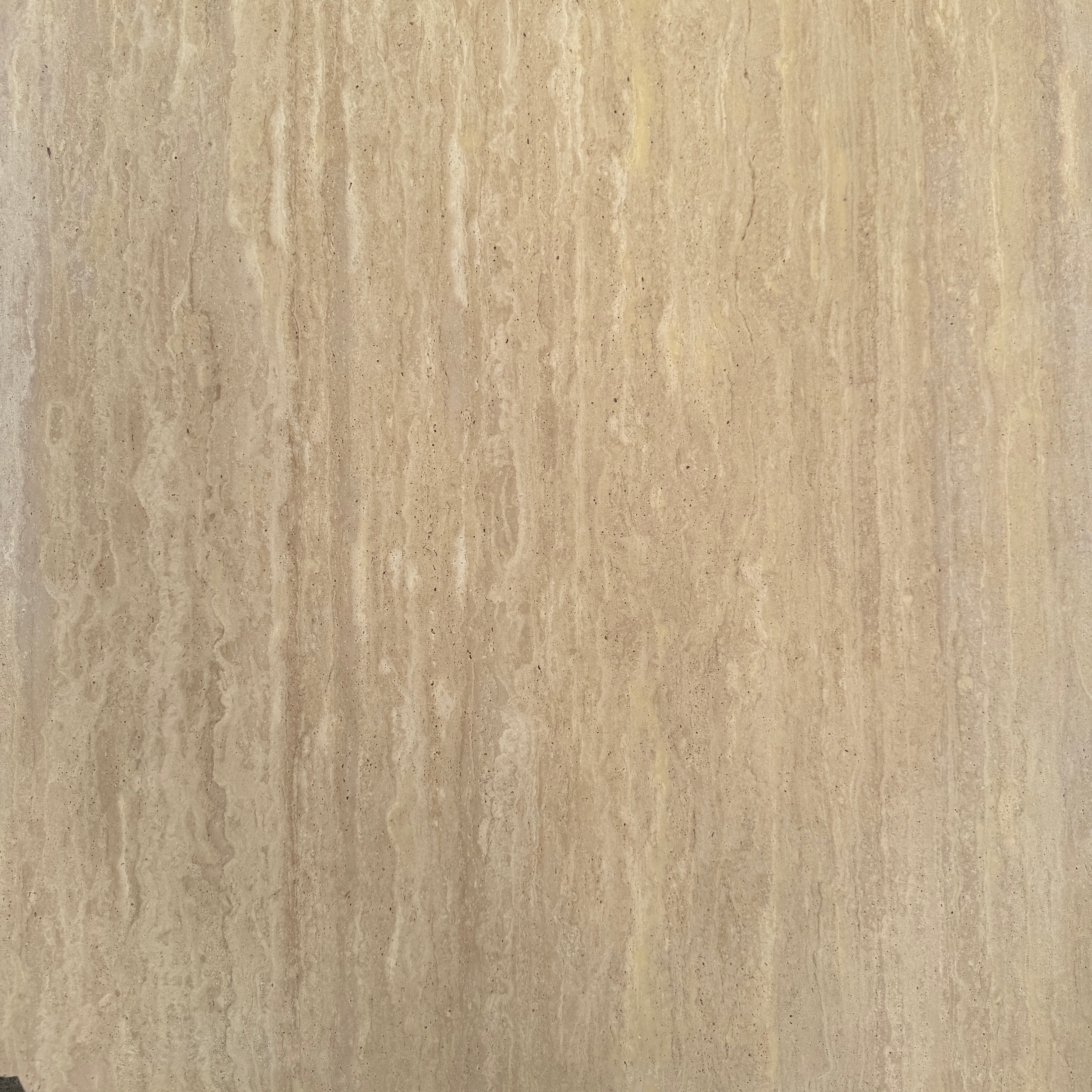 Fluted Block Table Veincut Travertine 6