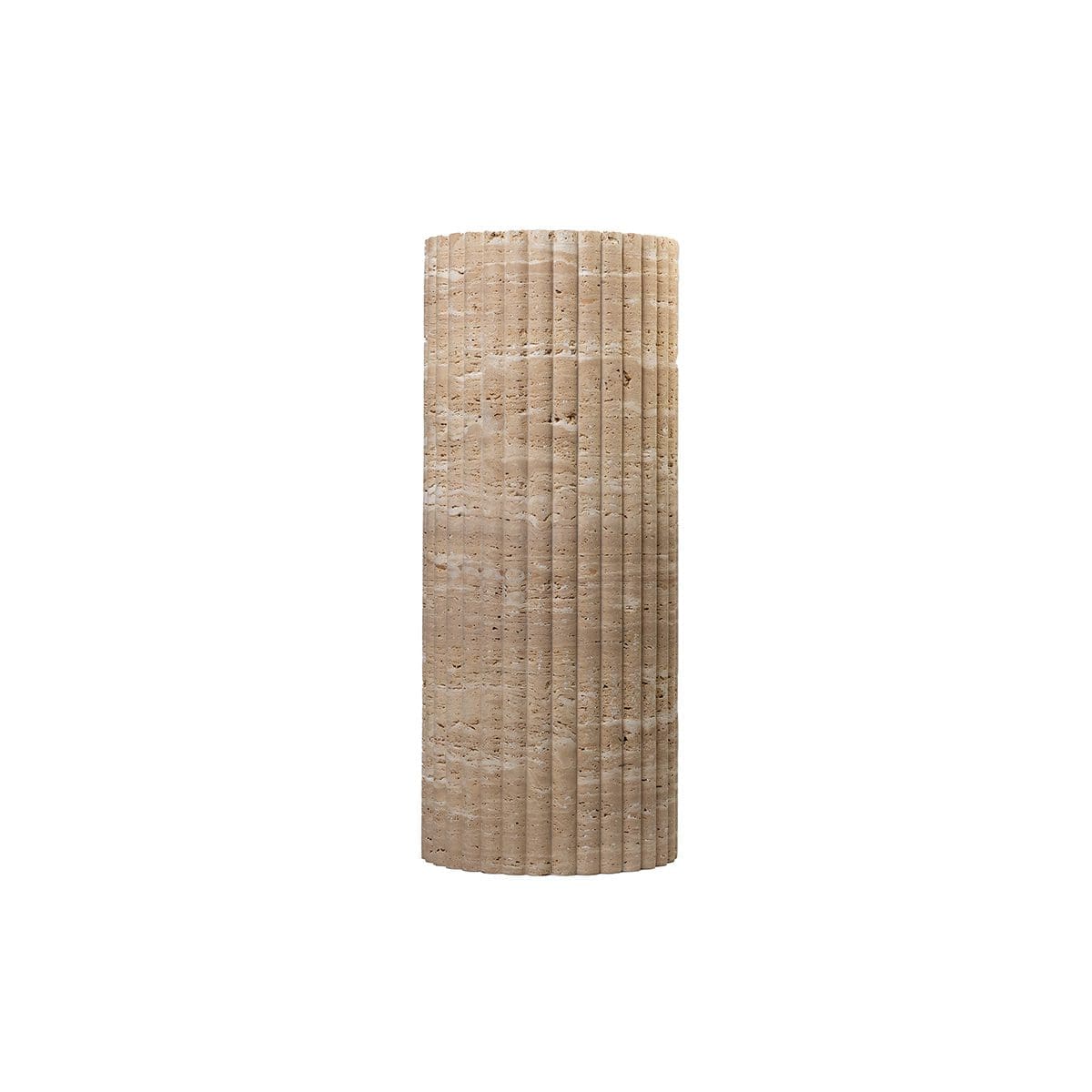Fluted Plinth Travertine 3