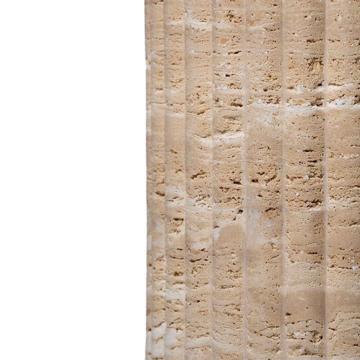 Fluted Plinth Travertine 4