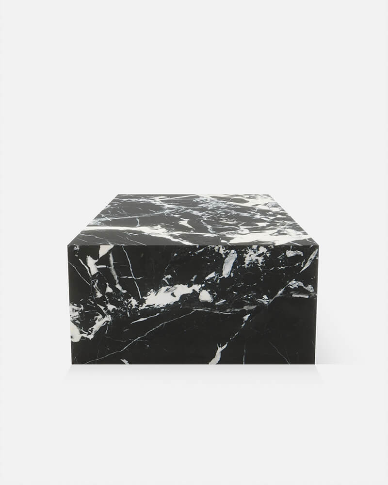 Grand Antique Marble Rectangle Plinth Coffee Table 2