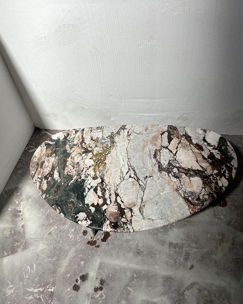Les Quatre Saisons Marble Organic Egg Shape Coffee Table 2