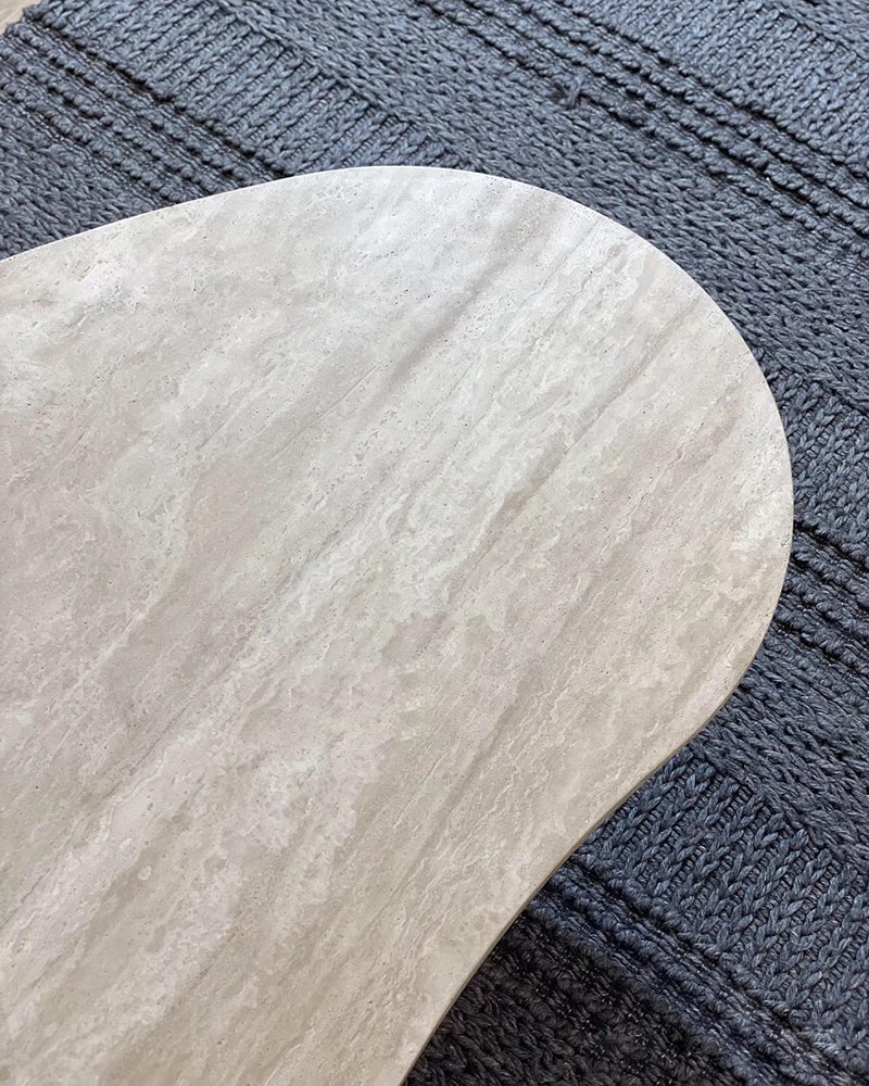 Mango Shaped Travertine Coffee Table 4