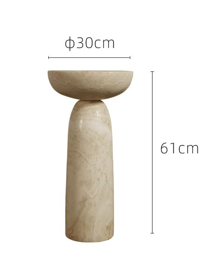 Natural Beige Travertine Creative Block Table 5