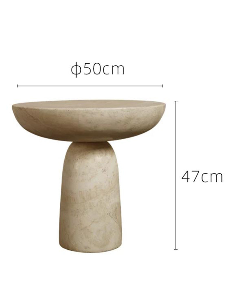Natural Beige Travertine Creative Block Table 6